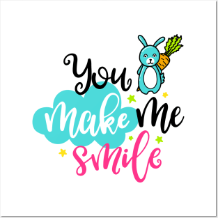 You make me smile Posters and Art